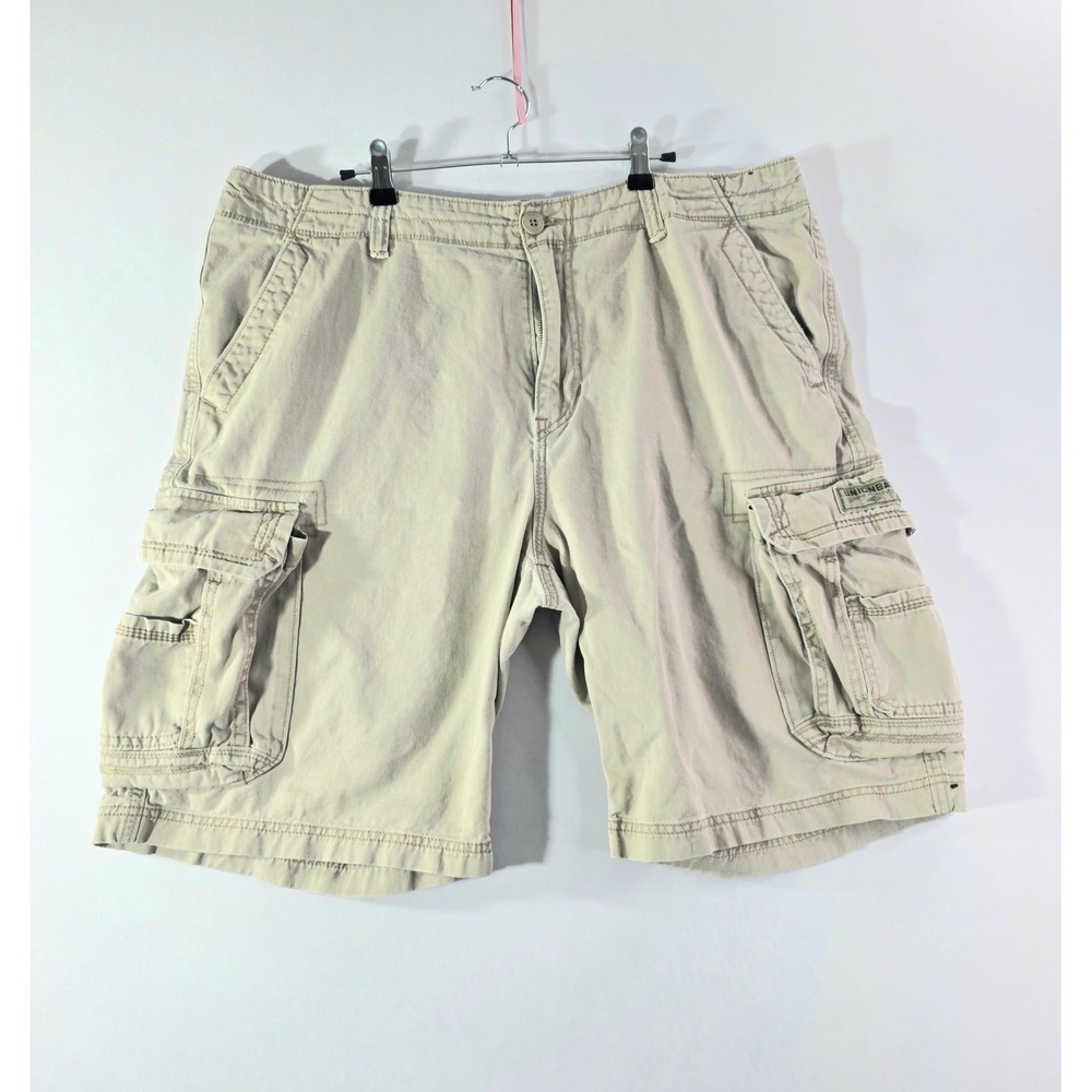 Unionbay Mens Cargo Shorts Size 40 Khaki Tan Cotton Twill Multi-Pocket Casual